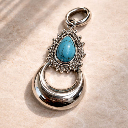 Silver-Plated Pendant (without Chain) (#10), 2.5x1.5cm