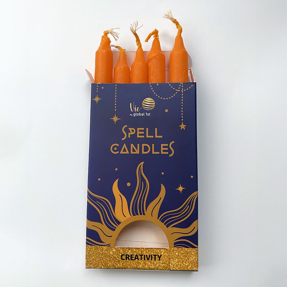 Spell Candles, Handmade & Unscented, Pack of 5