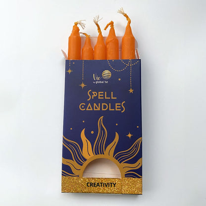Spell Candles, Handmade & Unscented, Pack of 5