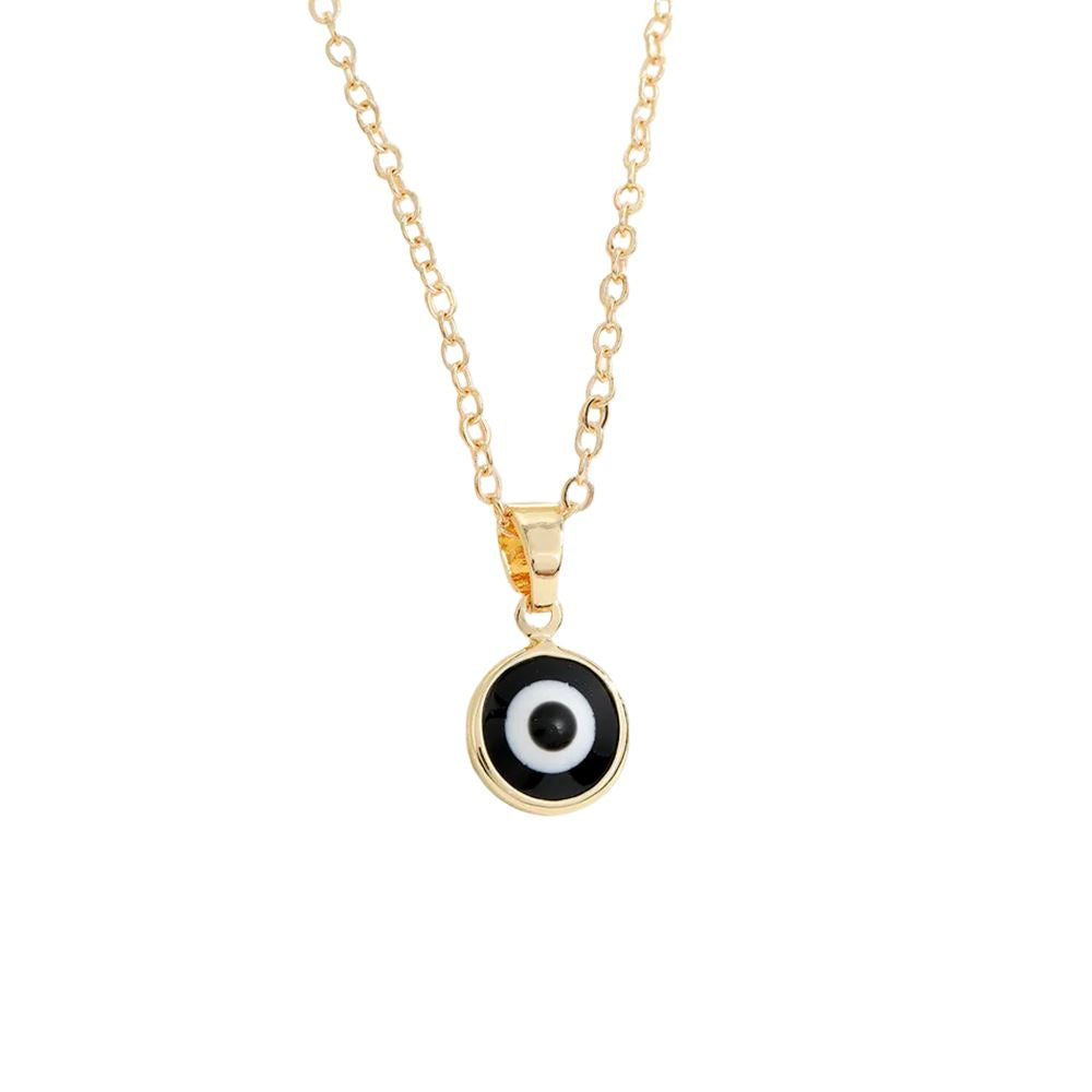 Evil Eye Pendant With Gold Chain, Coloured Collection - image 12