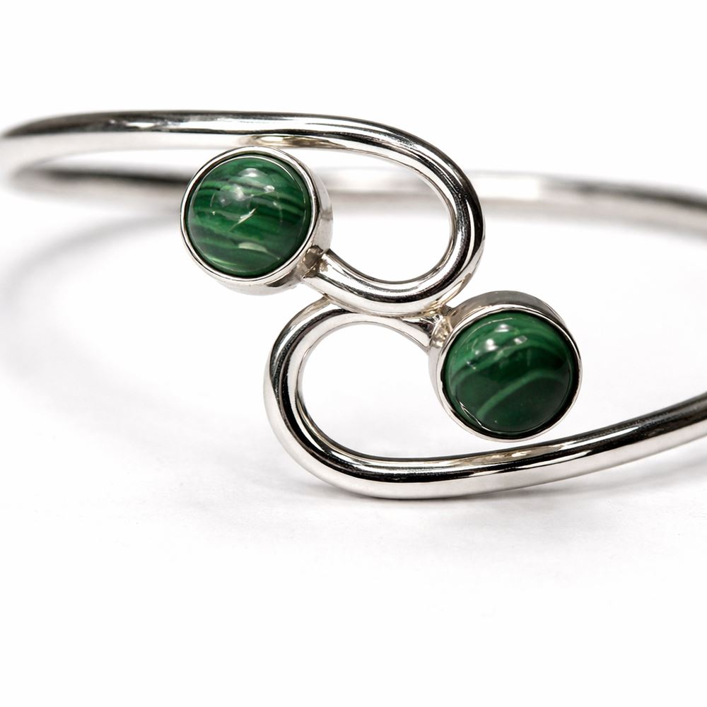 Silver-Plated Adjustable Serpentine Cuff Bangle - image 19