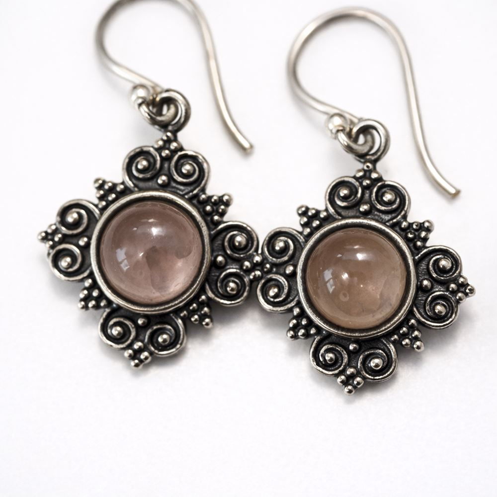 Silver-Plated Hanging Earwire Earrings (#04), 1x1cm