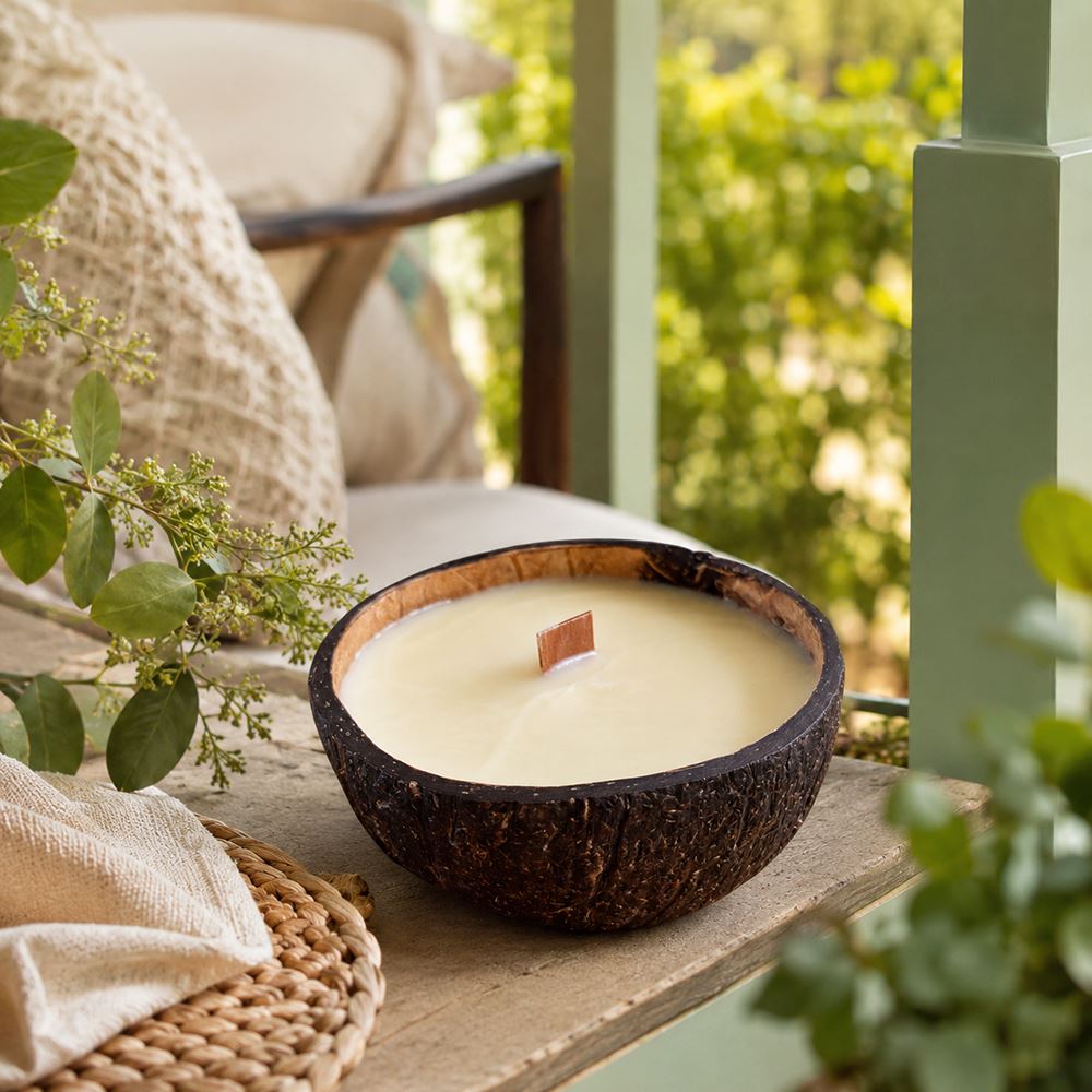 Coconut Shell Candle with Essential Oil - image 15