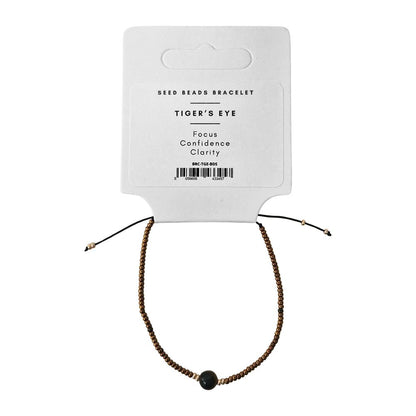 Seed Beads Bracelet with Tiger's Eye