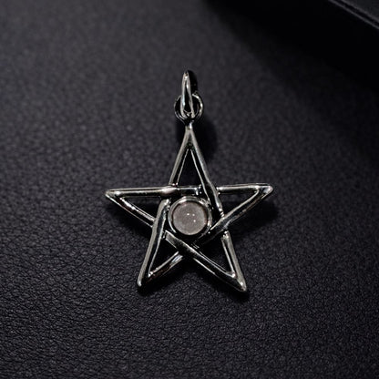 Silver-Plated Pendant (without Chain) (#07), 3x3cm