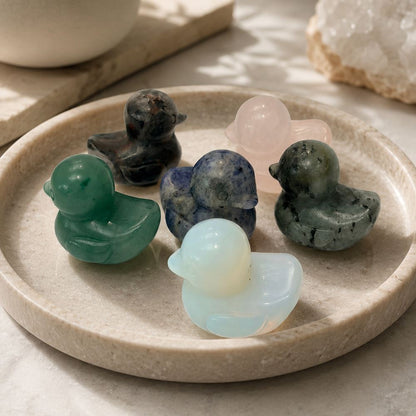 Gemstone Duck, 3x2.5x2cm