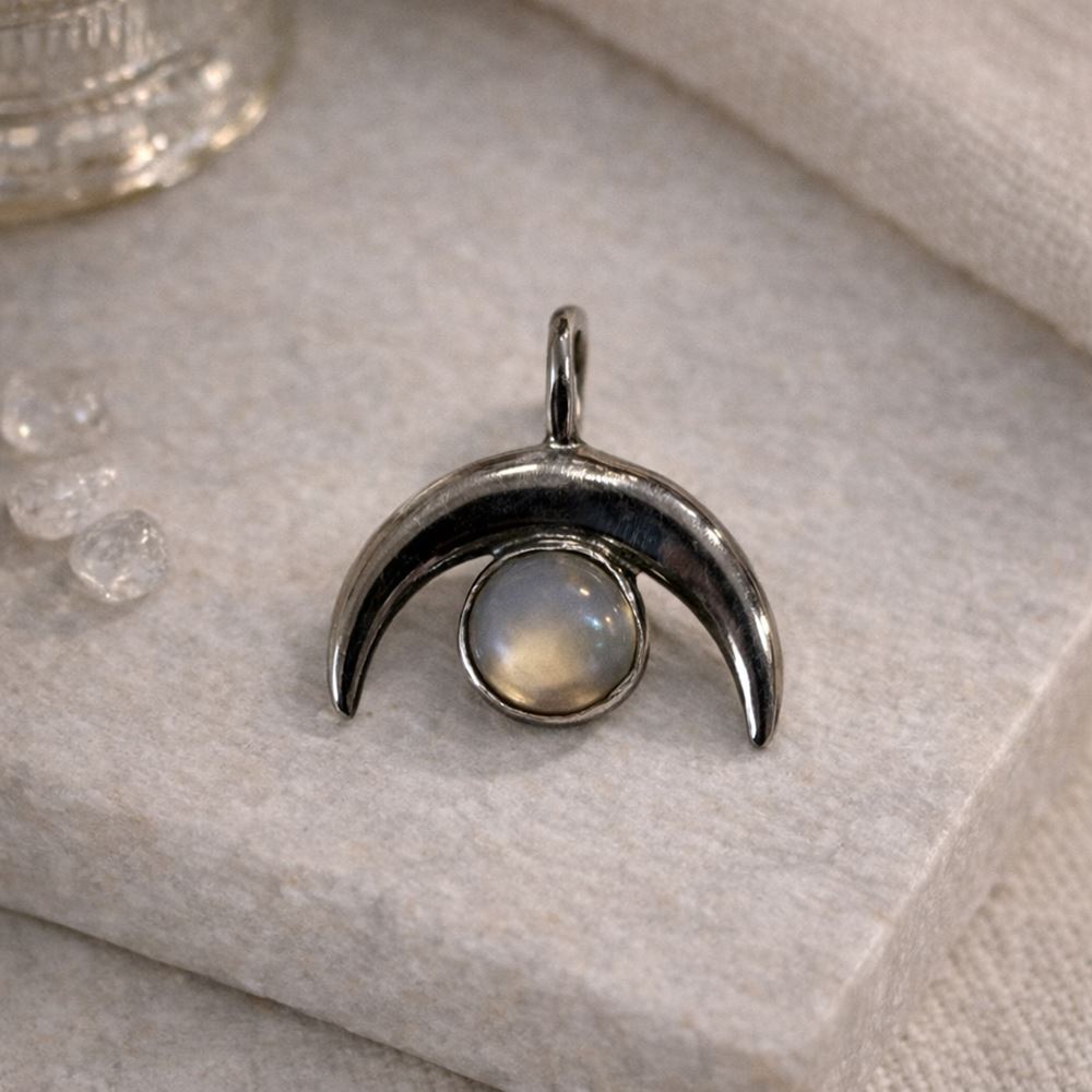 Silver-Plated Pendant (without Chain) (#06), 2.5x1.5cm