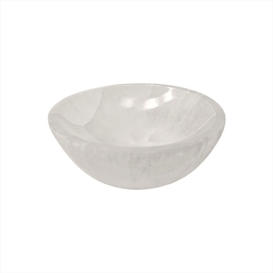 Selenite Bowl, Round, 10x3cm