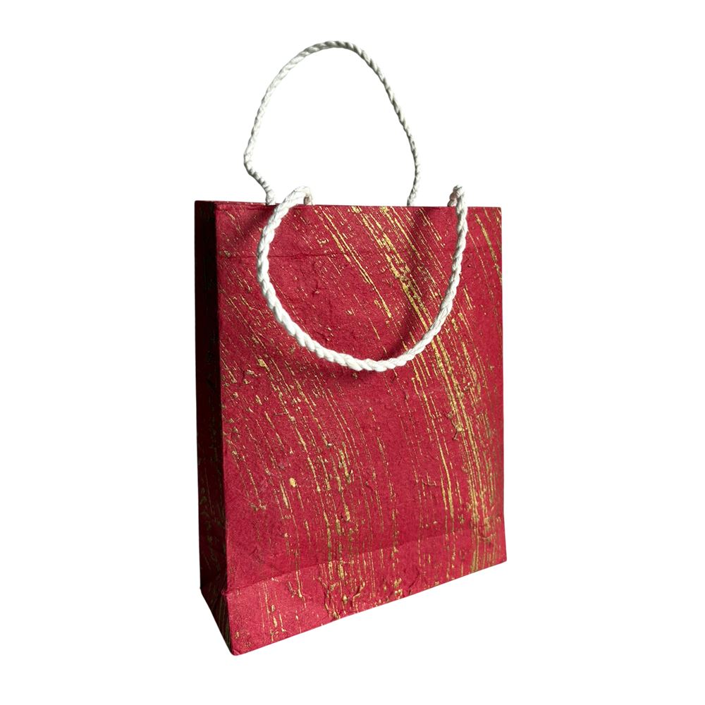 Mulberry Paper Gift Bag, Assorted Luxe Pattern, 15x19x5.5cm, Single