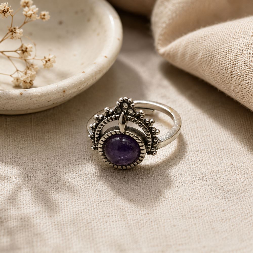 Silver-Plated Adjustable Ring (#11)