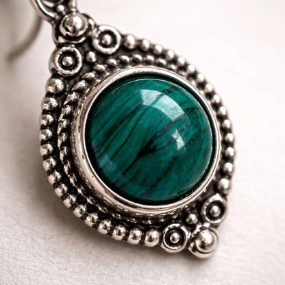 Silver-Plated Hanging Earwire Earrings (#06), 1.5x1cm