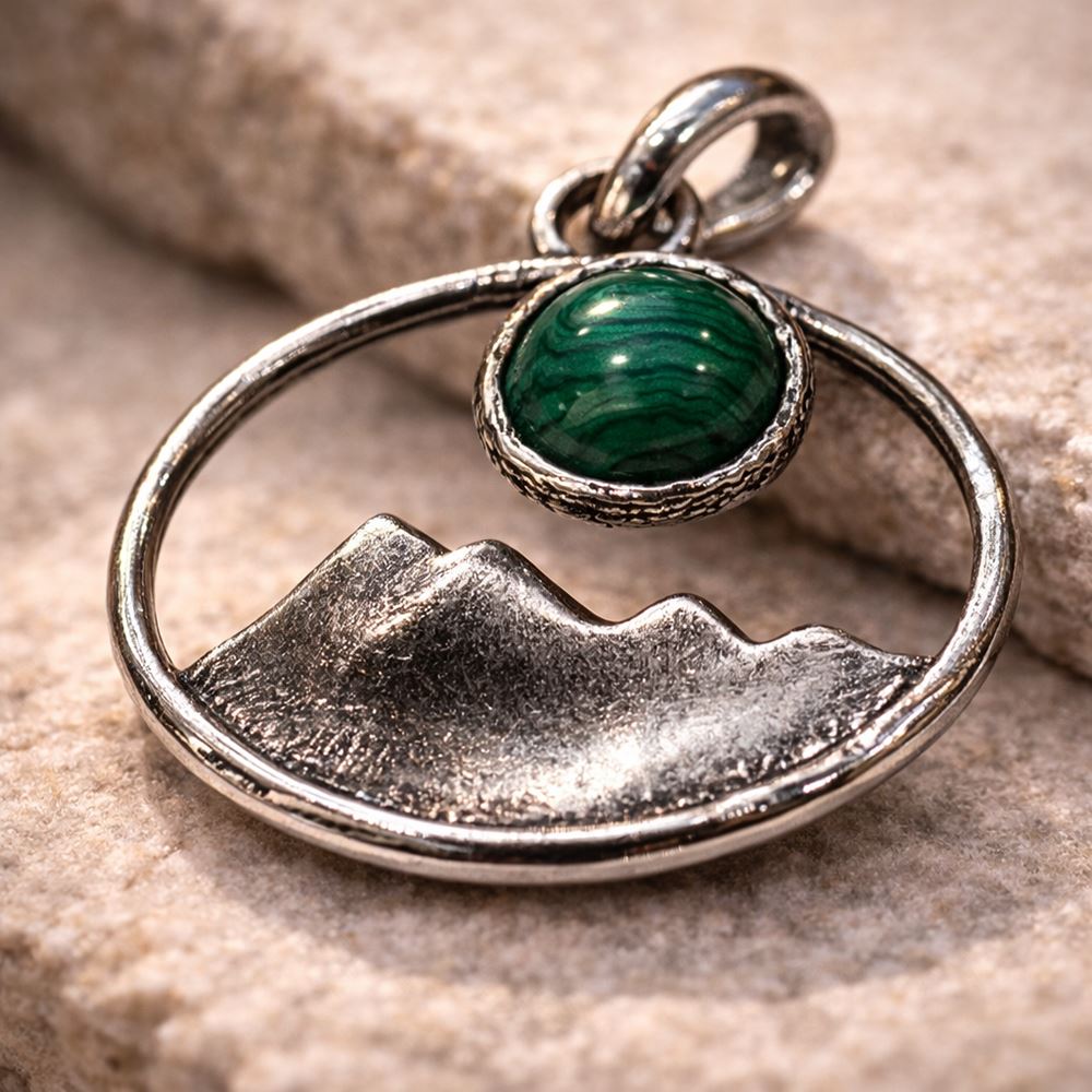 Silver-Plated Pendant (without Chain) (#02), 2.5x1.5cm