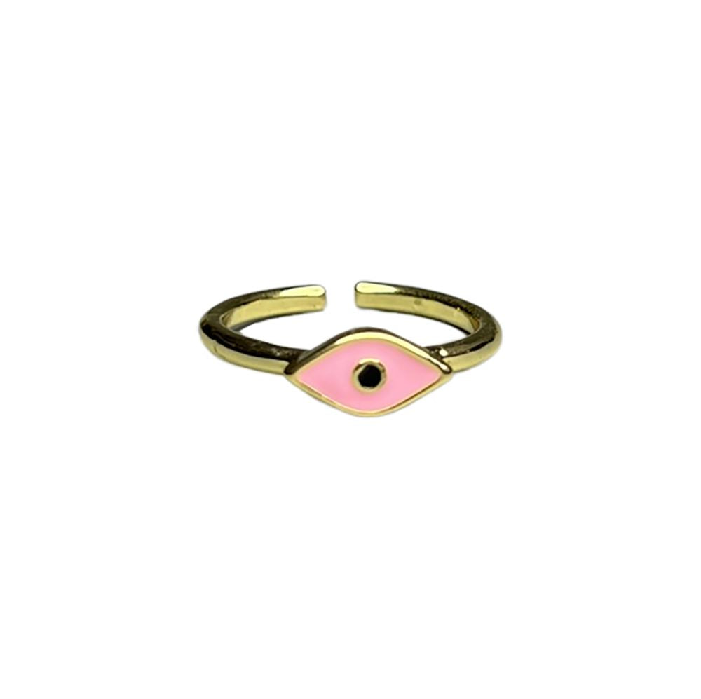 Evil Eye Ring, Gold, Iris - image 7