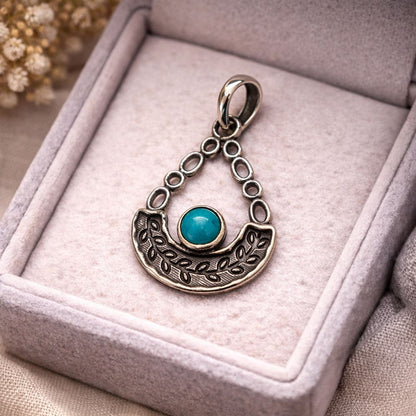 Silver-Plated Pendant (without Chain) (#09), 3x2cm