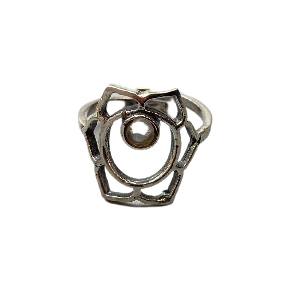 Silver-Plated Adjustable Ring (#20)