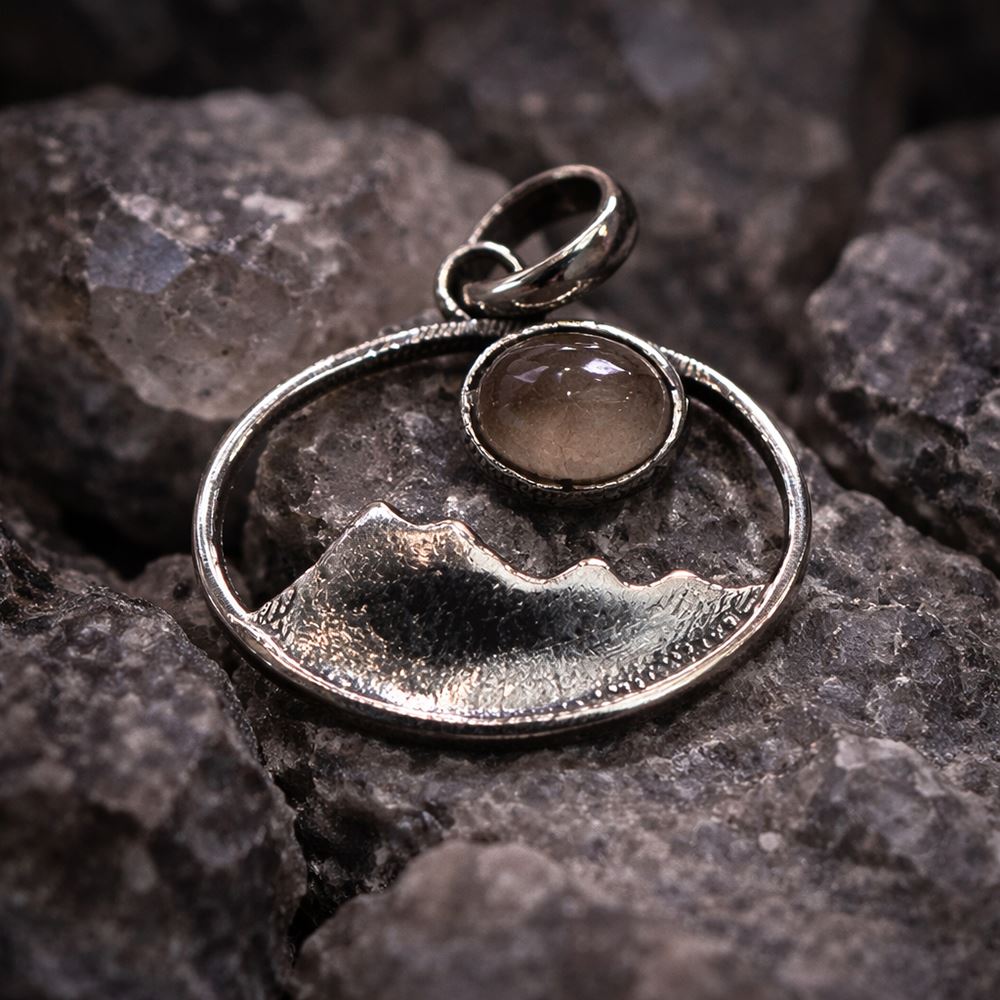 Silver-Plated Pendant (without Chain) (#02), 2.5x1.5cm