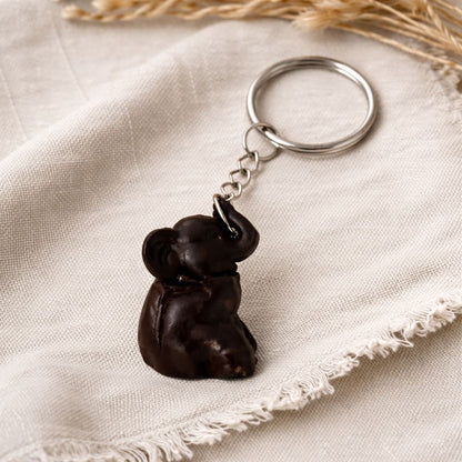 Wooden Keychain, Elephant, Assorted Design
