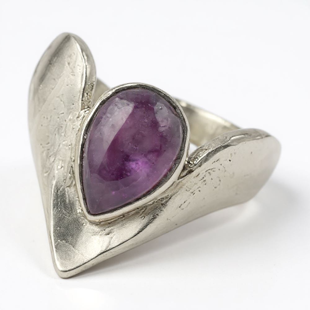 Silver-Plated Adjustable Ring (#10)