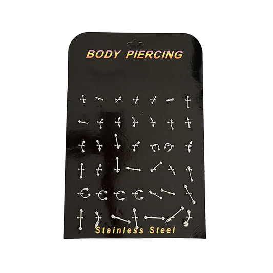 Stainless Steel 42 Piercings Collection