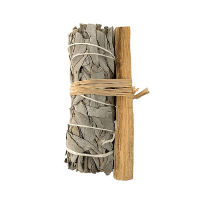 Smudge Stick, White Sage and Palo Santo 4"