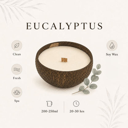 Coconut Shell Candle with Essential Oil - image 7