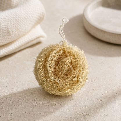 Natural Round Loofah, 10x10x5cm