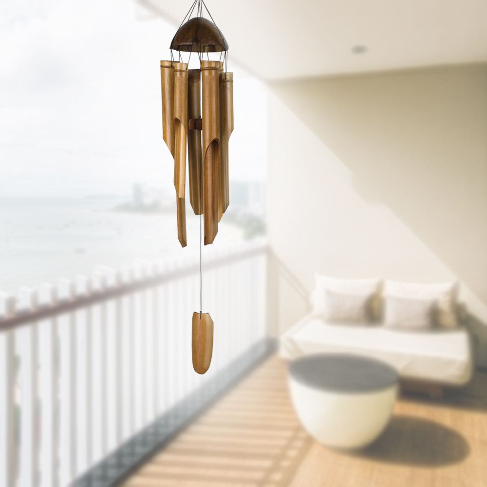 Bamboo Wind Chimes Wooden Chimes Hanging Garden Decoration