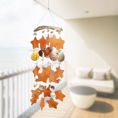 Capiz & Seashell Wind Chime, 55cm Hanging Height