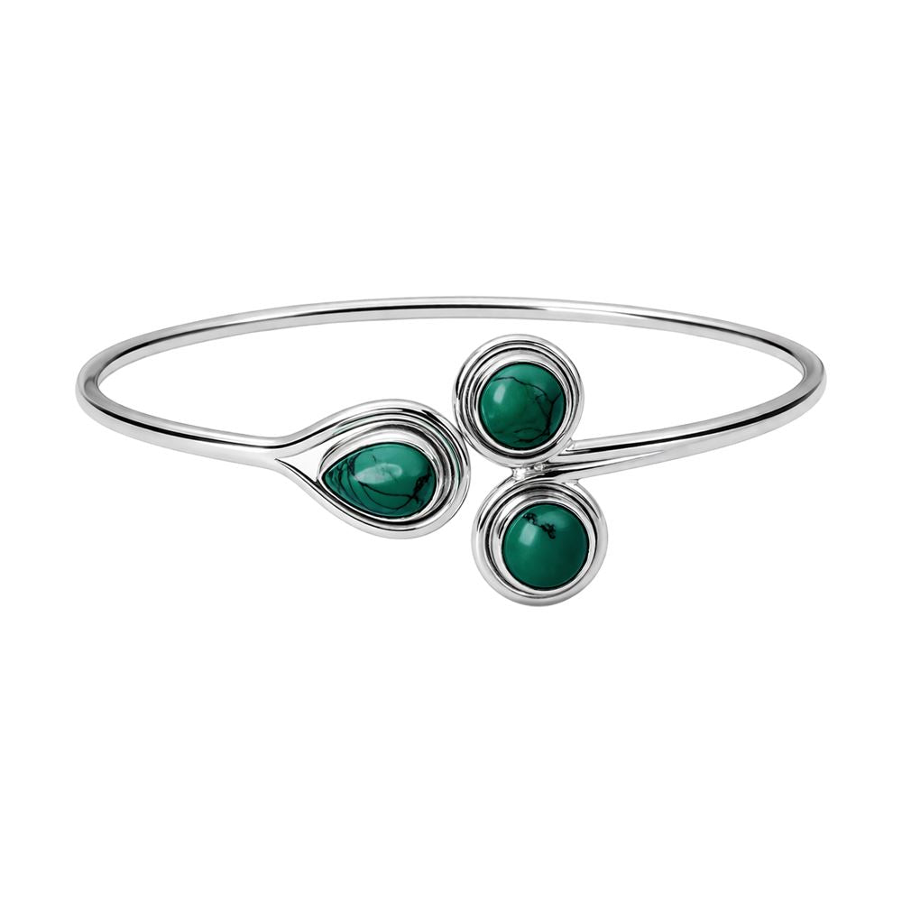 Silver Plated Adjustable Trinity Cuff Bangle - image 27
