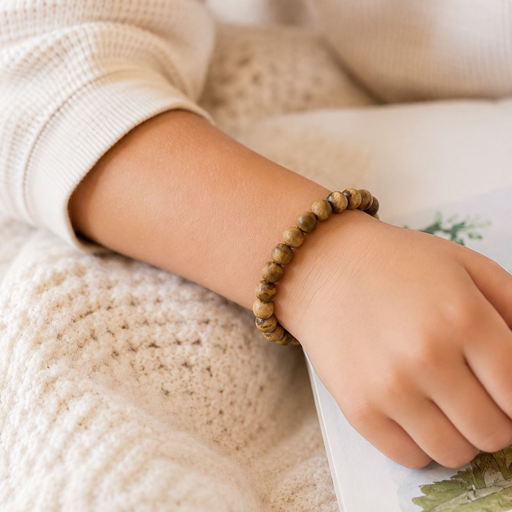 Palo Santo Wood Bracelet for Kids, 6mm Beads - image 5