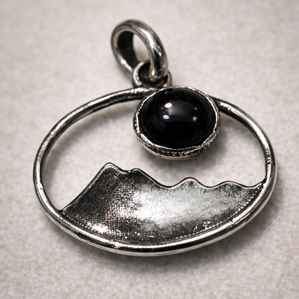 Silver-Plated Pendant (without Chain) (#02), 2.5x1.5cm