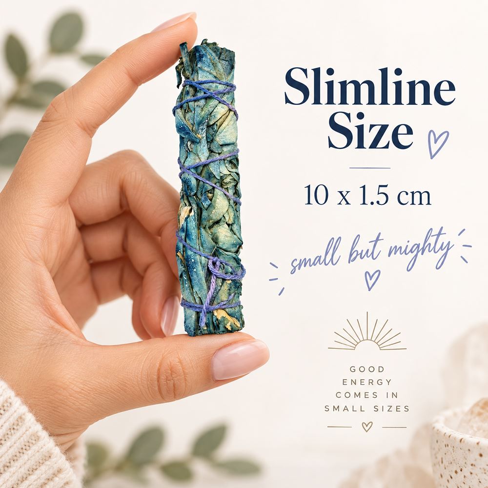 Slimline Smudge Stick, White Sage and Nag Champa 4"
