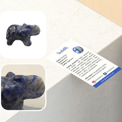 Gemstone Elephant, 2.5x1.5x1cm