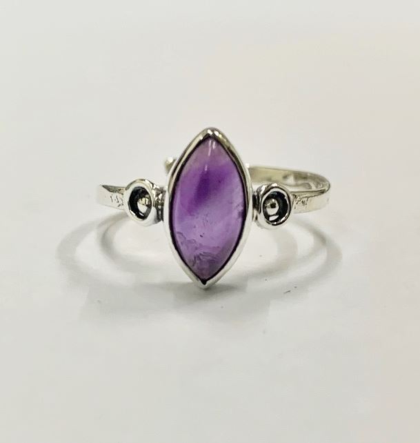 Boho Solitaire Teardrop Ring 03