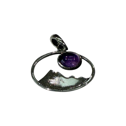 Silver-Plated Pendant (without Chain) (#02), 2.5x1.5cm