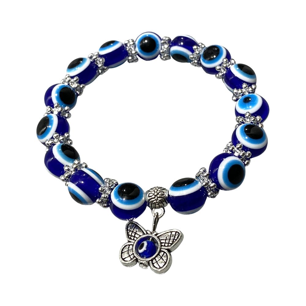 Evil Eye Beaded Stretch Bracelet - image 14