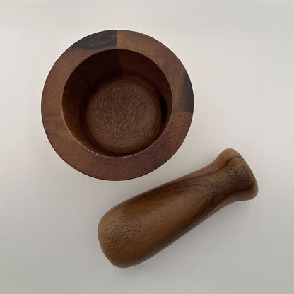 Mortar and Pestle Set, Dark Wood, Extra Small