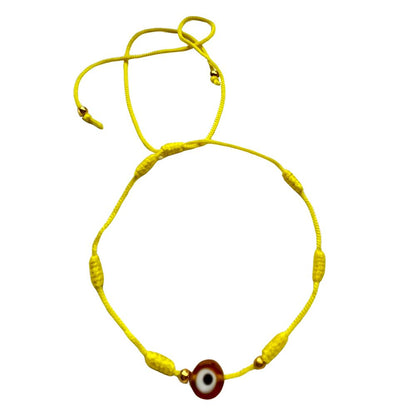 Evil Eye Seven-Knot Thread Braided Bracelet