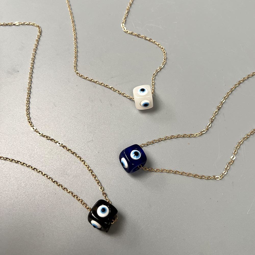 Evil Eye Pendant, Cube