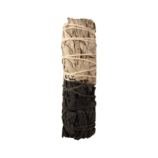 Smudge Stick, Reversible Sage Black & White, Positivity 4"