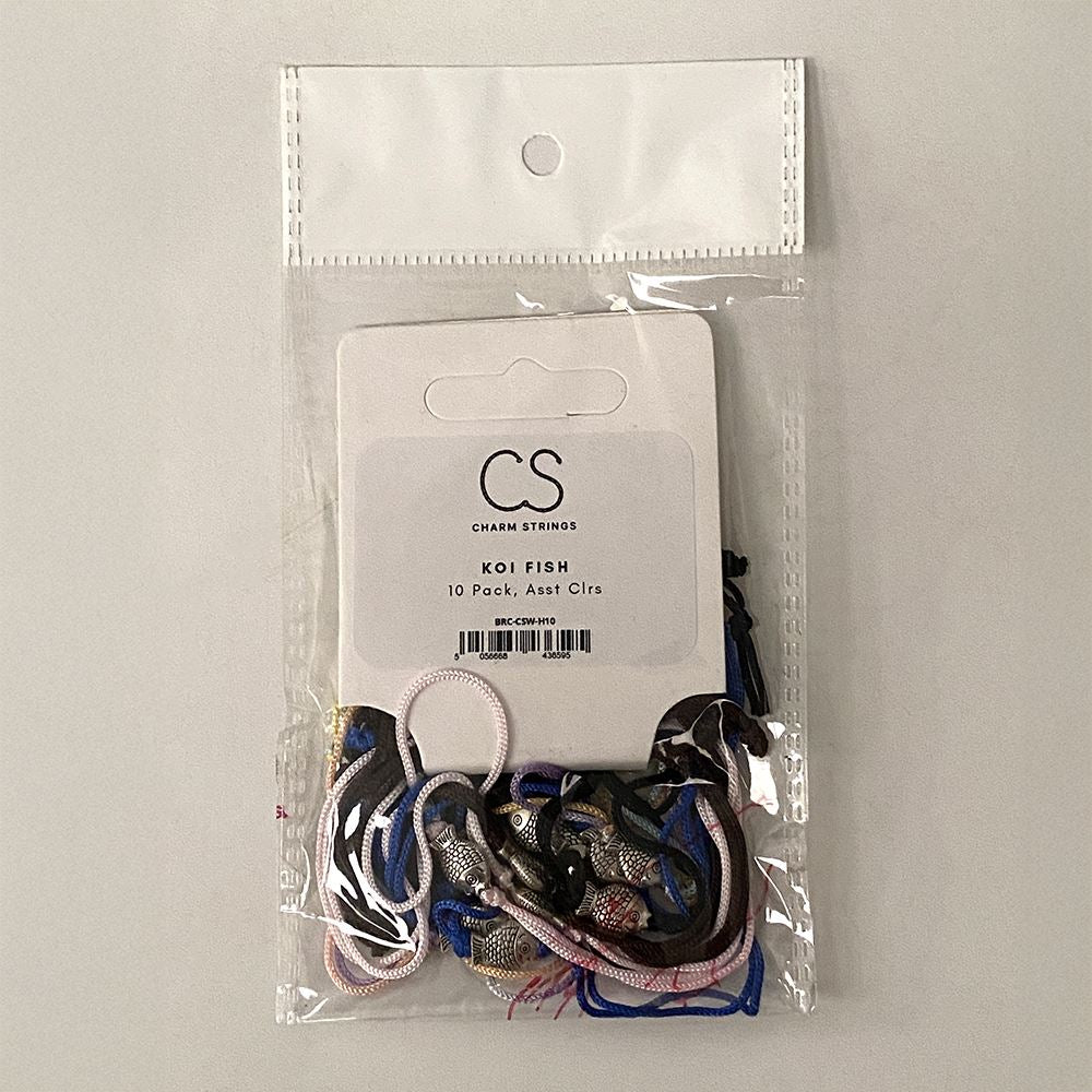 Charm Strings, Pack of 10, Assorted Colours