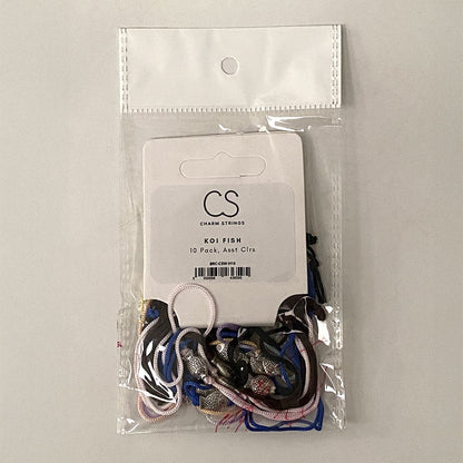 Charm Strings, Pack of 10, Assorted Colours