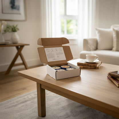 4 Mini Ceramic Bowl Candles