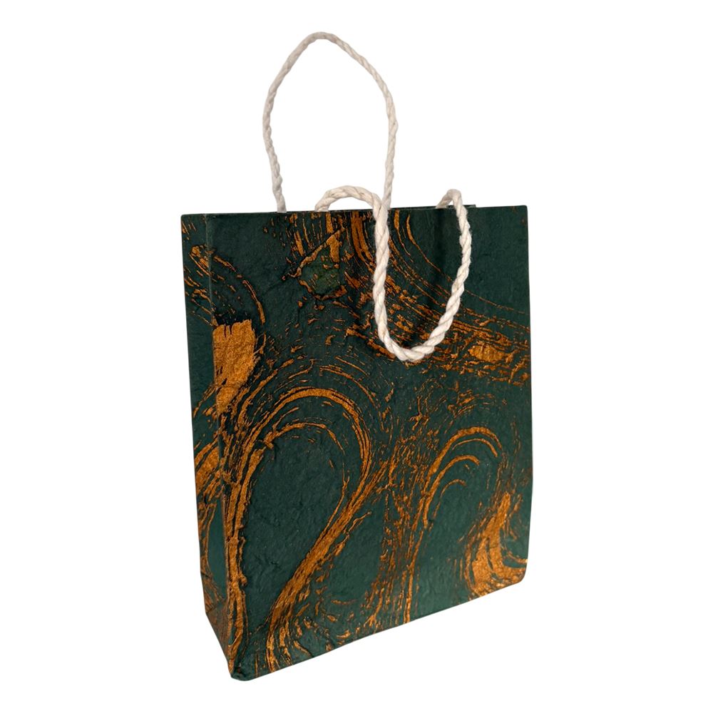 Mulberry Paper Gift Bag, Assorted Luxe Pattern, 15x19x5.5cm, Single