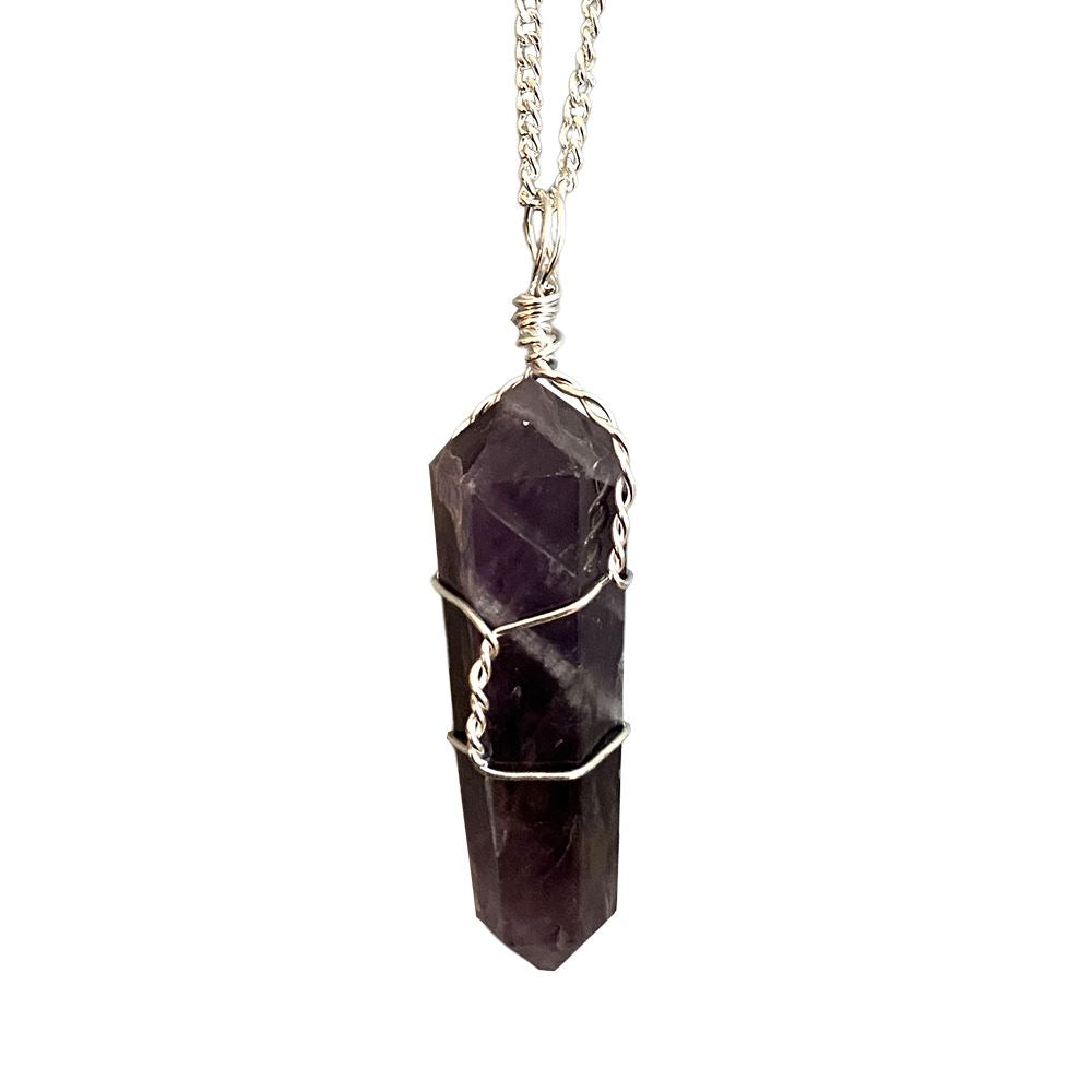 Wire Wrapped Double Point Pencil Pendant - image 14