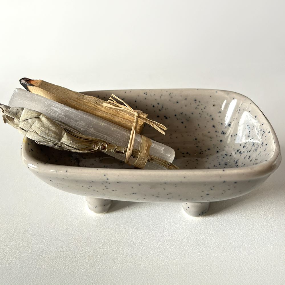 Mini Smudge Cluster, White Sage with Palo Santo and Selenite 4"