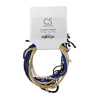 Charm Strings, Pack of 10, Assorted Colours