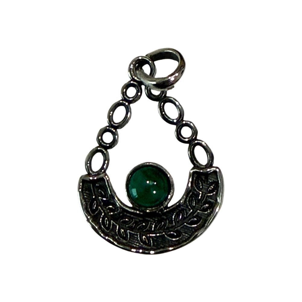 Silver-Plated Pendant (without Chain) (#09), 3x2cm