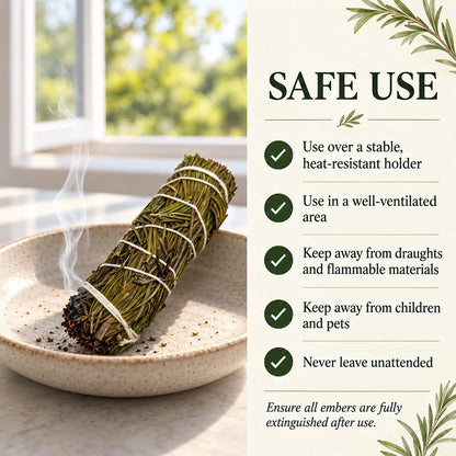 Smudge Stick, Rosemary 4"