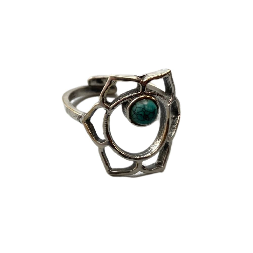 Silver-Plated Adjustable Ring (#20)